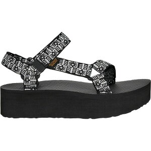 �e�o ���f�B�[�X �V���[�Y �T���_�� Teva Flatform Universal Sandal - Women's Crafted Floral Black/Grey �u���b�N