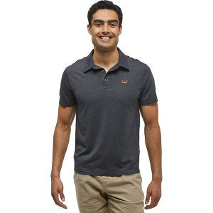 �e���c���[ �����Y �g�b�v�X �|���V���c Tentree Crabby Astir Polo Shirt - Men's Meteorite Black Heather/Deep Coral �u���b�N