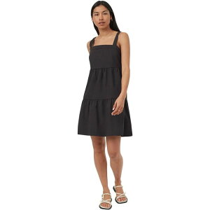 �e���c���[ ���f�B�[�X �g�b�v�X �����s�[�X �e�B�A�[�h �R�b�g�� TentreecoStretch Cotton Tieredress - Women's Meteorite Black �u���b�N