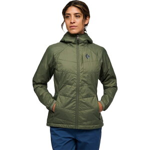 �u���b�N�_�C�������h ���f�B�[�X �A�E�^�[ �W���P�b�g�E�u���]�� �p�[�J�[ Black Diamond Solution Hoodie - Women's Tundra