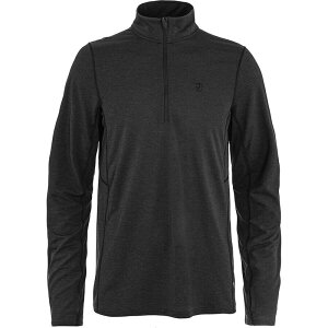 �t�F�[�����[�x�� �����Y �g�b�v�X �V���c Fjallraven Abisko Day Hike 1/2-Zip Top - Men's Black �u���b�N