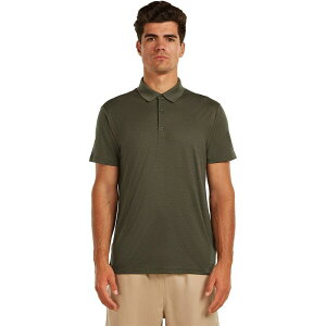 �A�C�X�u���[�J�[ �����Y �g�b�v�X �|���V���c Icebreaker Merino 150 Tech Lite Polo Shirt - Men's Dark Loden