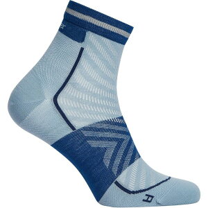 �A�C�X�u���[�J�[ �����Y �A���_�[�E�F�A �C�� �~�j Icebreaker Merino Run+ Ultralight Mini Sock - Men's Flint Blue/Atlantis �u���[