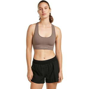 �A�C�X�u���[�J�[ ���f�B�[�X �A���_�[�E�F�A �u���W���[ �j�b�g Icebreaker Merino Blend 260 Zoneknit Seamless Bra - Women's Porcini