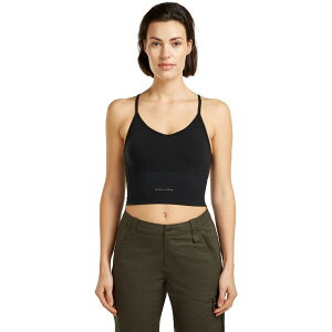 �A�C�X�u���[�J�[ ���f�B�[�X �g�b�v�X T�V���c Icebreaker Merino Blend 260 Seamless Rib Strappy Tank Top - Women's Black �u���b�N