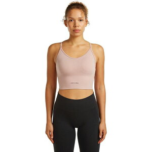 �A�C�X�u���[�J�[ ���f�B�[�X �g�b�v�X T�V���c Icebreaker Merino Blend 260 Seamless Rib Strappy Tank Top - Women's Pink Quartz �s���N