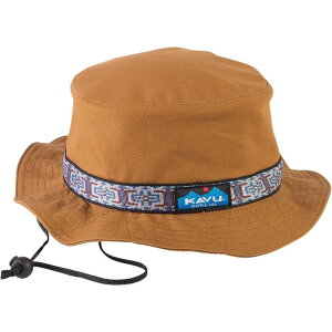 �J�u�[ �����Y �A�N�Z�T���[ �X�q KAVU Organic Strap Bucket Hat Caramel