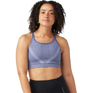 �X�}�[�g�E�[�� ���f�B�[�X �A���_�[�E�F�A �u���W���[ �j�b�g Smartwool Intraknit Racerback Bra - Women's Nightfall Blue Heather �w�U�[