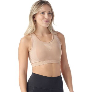 �X�}�[�g�E�[�� ���f�B�[�X �A���_�[�E�F�A �u���W���[ �j�b�g Smartwool Intraknit Racerback Bra - Women's Pink Sugar Heather �w�U�[
