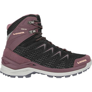 ���A ���f�B�[�X �V���[�Y �u�[�c�E���C���u�[�c Lowa Innox GTX Mid Hiking Boot - Women's Black/Brown Rose �u���b�N