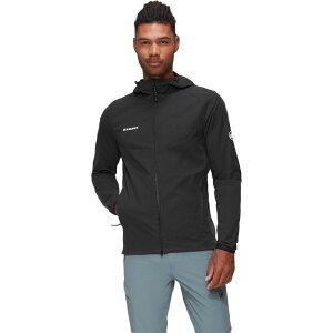 �}���[�g �����Y �A�E�^�[ �W���P�b�g�E�u���]�� �t�[�f�b�h�W���P�b�g Mammut GRANITE SO Hooded Jacket - Men's Black �u���b�N