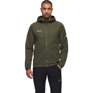 �}���[�g �����Y �A�E�^�[ �W���P�b�g�E�u���]�� �t�[�f�b�h�W���P�b�g Mammut GRANITE SO Hooded Jacket - Men's Dark Marsh