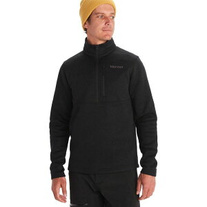 �}�[���b�g �����Y �A�E�^�[ �W���P�b�g�E�u���]�� �t���[�X Marmot Drop Line 1/2-Zip Fleece Jacket - Men's Black �u���b�N