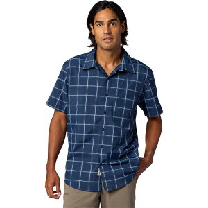 �}�[���b�g �����Y �g�b�v�X �V���c ���� Marmot AirExchange SolarShield Novelty Short-Sleeve Shirt - Men's Nightfall Off The Grid Plaid �`�F�b�N