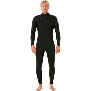 ���b�v�J�[�� �����Y ���� �㉺�Z�b�g Rip Curl Dawn Patrol 3/2 Chest-Zip Full Wetsuit - Men's Black �u���b�N