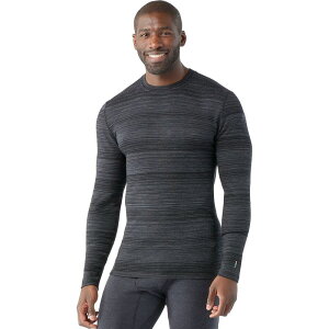 �X�}�[�g�E�[�� �����Y �g�b�v�X T�V���c Smartwool Merino 250 Baselayer Crew Boxed Top - Men's Black Color Shift �u���b�N