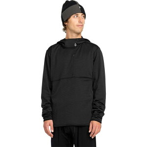 �{���R�� �����Y �A�E�^�[ �W���P�b�g�E�u���]�� �t���[�X Volcom Gridlock Hooded Pullover Fleece - Men's Black �u���b�N