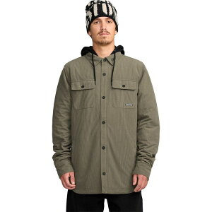 �{���R�� �����Y �A�E�^�[ �W���P�b�g�E�u���]�� Volcom Kenson Ins Flannel - Men's Military