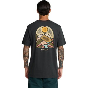 ���[�J �����Y �g�b�v�X T�V���c RVCA Riverun T-Shirt - Men's Black �u���b�N