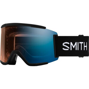 �X�~�X �����Y �A�N�Z�T���[ �T���O���X�E�A�C�E�F�A Smith Squad XL ChromaPop Low Bridge Fit Goggles Black/ChromaPopro Photochromic Blue Mirror �u���b�N