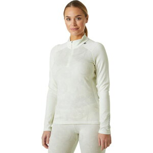 �w���[�n���Z�� ���f�B�[�X �g�b�v�X T�V���c �O���t�B�b�N Helly Hansen Lifa Merino Midweight Graphic 1/2-Zip Top - Women's Off White Rosemaling �I�t�z���C�g