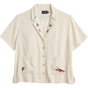 �y���h���g�� ���f�B�[�X �g�b�v�X T�V���c �h�J Pendleton Embroidered Camp Shirt - Women's Natural