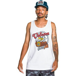 �{���R�� �����Y �g�b�v�X T�V���c Volcom Serve Stoked Tank Top - Men's White �z���C�g