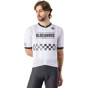 �J�X�e�� �����Y �g�b�v�X T�V���c ���� �W���[�W�[ Castelli #GIRO109 Blockhaushort-Sleeve Jersey - Men's White/Black �z���C�g