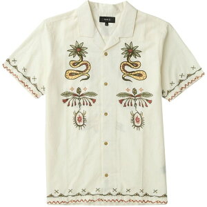 ���[�A�N �����Y �g�b�v�X �V���c Roark Gonzo Camp Collar Shirt - Men's Unbleached