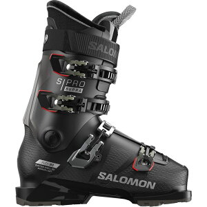 �T������ �����Y �V���[�Y �u�[�c�E���C���u�[�c Salomon S/Pro Supra 90 GW Boot - 2026 Black/Silver Metallic/Oil Green �u���b�N