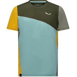 �T���� �����Y �g�b�v�X �V���c Salewa Puez Sporty Dry T-Shirt - Men's Dark Olive/Multi �I���[�u