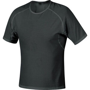 �S�A�E�F�A �����Y �g�b�v�X �V���c GOREWEAR Base Layer Shirt - Men's Black �u���b�N