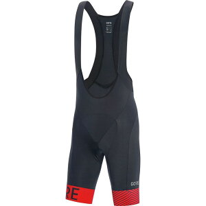 �S�A�E�F�A �����Y �{�g���X �n�[�t�p���c�E�V���[�c GOREWEAR C5 Optiline Bib Short+ - Men's Black/Red �u���b�N