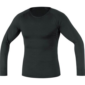 �S�A�E�F�A �����Y �g�b�v�X �V���c GOREWEAR Base Layer Thermo Long Sleeve Shirt - Men's Black �u���b�N