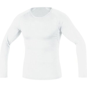 �S�A�E�F�A �����Y �g�b�v�X �V���c GOREWEAR Base Layer Long Sleeve Shirt - Men's White �z���C�g