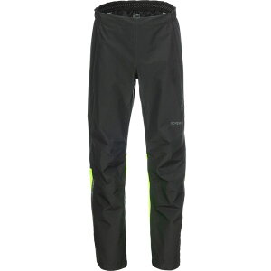 �S�A�E�F�A �����Y �{�g���X �n�[�t�p���c�E�V���[�c �q�[�� GOREWEAR Glidewheel GORE-TEX Pant - Men's Black/Neon Yellow �u���b�N