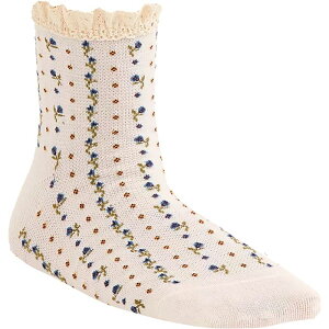 �t���[�s�[�v�� ���f�B�[�X �A���_�[�E�F�A �C�� �A���N�� �j�b�g Free People Rosebud Waffle Knit Ankle Sock - Women's Ivory �A�C�{���[