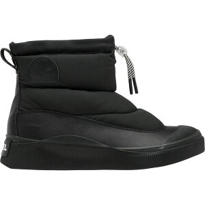 �\���� ���f�B�[�X �V���[�Y �u�[�c�E���C���u�[�c SOREL Out N About IV WP Puffy Boot - Women's Black/Chalk �`���[�N