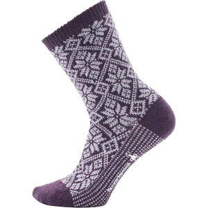 yz X}[gE[ fB[X C A_[EFA Everyday Traditional Snowflake Crew Sock - Women's Purple Iris