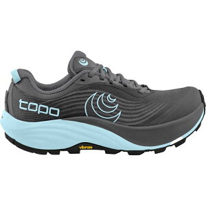 �g�|�A�X���`�b�N ���f�B�[�X �V���[�Y �X�j�[�J�[ Topo Athletic Pursuit 3 Trail Running Shoe - Women's Grey/Sky �O���[
