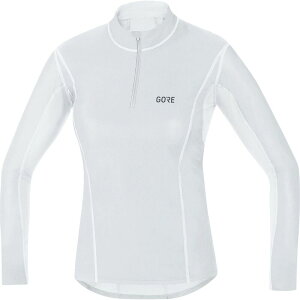 �S�A�E�F�A ���f�B�[�X �g�b�v�X �V���c �^�[�g���l�b�N GOREWEAR Windstopper Baselayer Thermo Turtleneck - Women's Light Grey/White �z���C�g