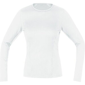 �S�A�E�F�A ���f�B�[�X �g�b�v�X �V���c GOREWEAR Base Layer Thermo Long Sleeve Shirt - Women's White �z���C�g