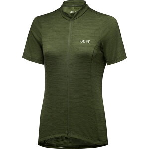 �S�A�E�F�A ���f�B�[�X �g�b�v�X �V���c �W���[�W�[ GOREWEAR C3 Jersey - Women's Utility Green �O���[��