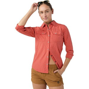 �X�e�B�I ���f�B�[�X �g�b�v�X T�V���c ���� STIO Eddy Long-Sleeve Shirt - Women's Hot Sauce Gingham