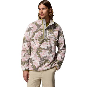 �R�����r�A �����Y �A�E�^�[ �W���P�b�g�E�u���]�� �v�����g �t���[�X Columbia Helvetia II Printed 1/2-Snap Fleece - Men's Pink Agate/Florascope �s���N