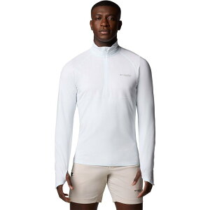 �R�����r�A �����Y �g�b�v�X �V���c ���� Columbia Summit Valley Long-Sleeve 1/2-Zip Top - Men's White �z���C�g