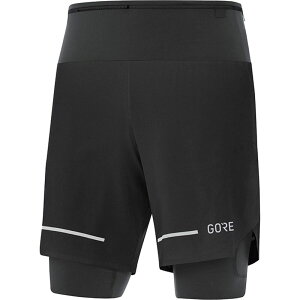 �S�A�E�F�A �����Y �{�g���X �J�W���A���p���c GOREWEAR Ultimate 2in1 Short - Men's Black �u���b�N