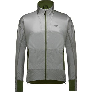 �S�A�E�F�A �����Y �A�E�^�[ �W���P�b�g�E�u���]�� GOREWEAR Drive Jacket - Men's Lab Gray/Utility Green �O���[