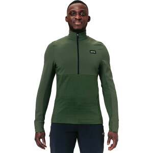 �S�A�E�F�A �����Y �A�E�^�[ �W���P�b�g�E�u���]�� GOREWEAR TrailKPR Hybrid 1/2-Zip Jacket - Men's Utility Green �O���[��