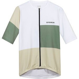 �S�A�E�F�A �����Y �g�b�v�X T�V���c ���� �W���[�W�[ GOREWEAR SWIFTRIDE Block Short-Sleeve Jersey - Men's White/Slate Green �z���C�g